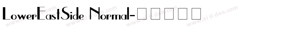 LowerEastSide Normal字体转换